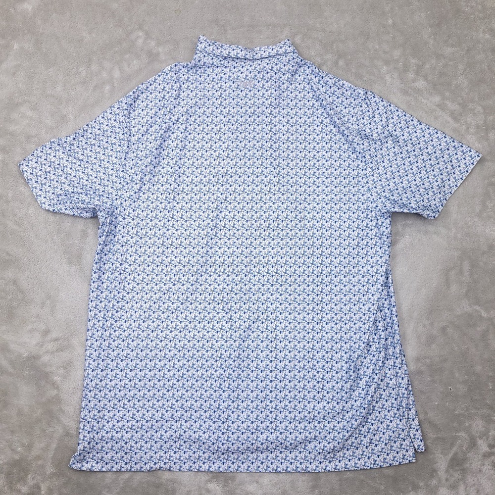 Hickey Freeman Cocktail Glass Print Short Sleeve Polo Shirt Mens size XL - Picture 6 of 9
